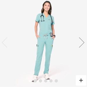 FIGS SCRUBS FRESH AQUA YOLA XSP PANTS